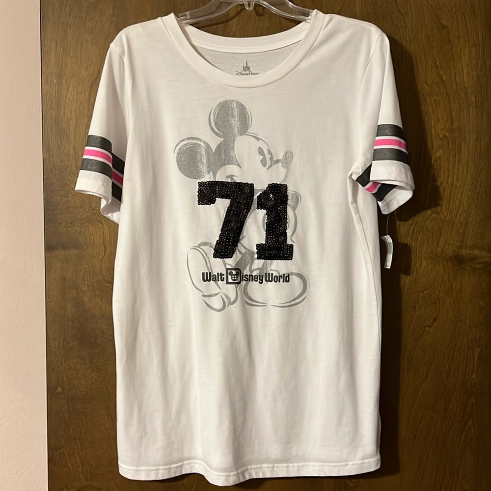 Disney Parks sequined “71” top